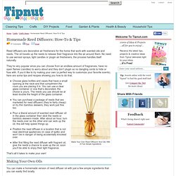 Homemade Reed Diffusers: How-To & Tips
