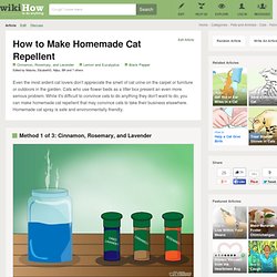 How to Make Homemade Cat Repellent: 5 steps