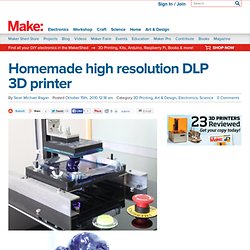 Homemade high resolution DLP 3D printer