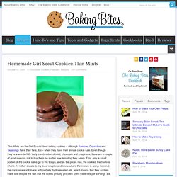 Homemade Girl Scout Cookies: Thin Mints