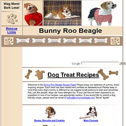Homemade Dog Treat and Cookie Recipes