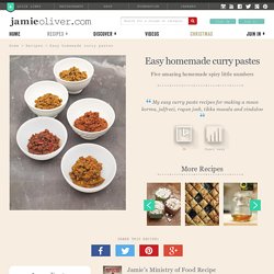 Easy homemade curry pastes
