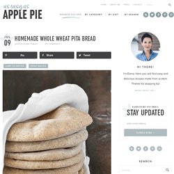 Homemade Whole Wheat Pita Bread - As Easy As Apple Pie