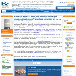 Homeopathic Pharmacy - Online Homeopathic Remedies - Buy Homeopathy Remedies