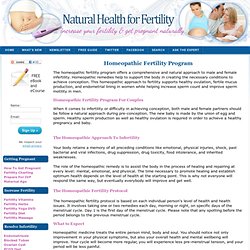 Homeopathic Fertility Program: Getting Pregnant Naturally With Homeopathy!