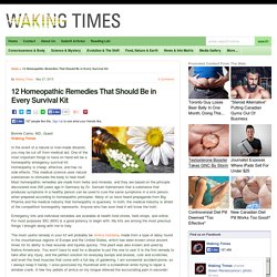 12 Homeopathic Remedies That Should Be in Every Survival Kit