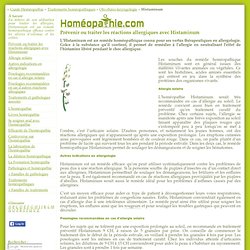 Homéopathie Histaminum
