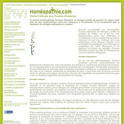 Homéopathie Poumon histamine