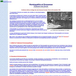 Homéopathie et Grossesse - Professeur Léon Vannier - Présenté par le Docteur Robert Séror