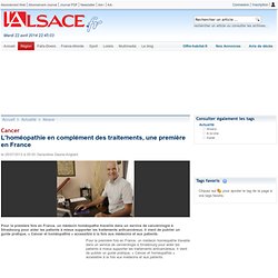 L’homéopathie en complément des traitements, une première en France