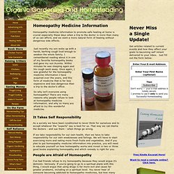 Homeopathy Medicine Information