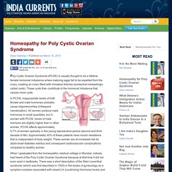 Homeopathy for Poly Cystic Ovarian Syndrome