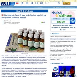 Homeoprophylaxis: A safe and effective way to treat and prevent infectious disease