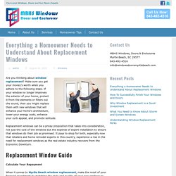 Everything a Homeowner Needs to Understand About Replacement Windows