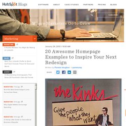 20 Awesome Homepage Examples to Inspire Your Next Redesign