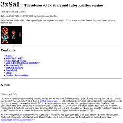 Kreed's Homepage: 2xSaI : The advanced 2x Scale and Interpolation engine