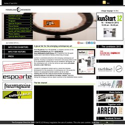 Homepage kunstart 2012 in English
