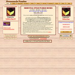 Homepage of homemadepuzzles