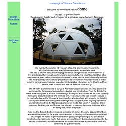 Homepage of Shane's Dome Home