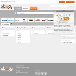Aboogy - Your perfect homepage