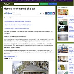 Homes for the price of a car