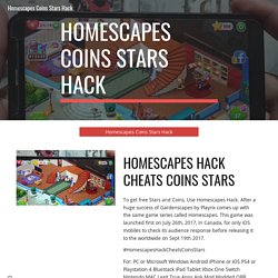 Homescapes Coins Stars Hack