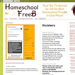 Homeschool FreeB: Disclaimers