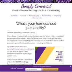 What's your homeschool personality? » Simply Convivial