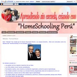 HomeSchooling Perú: Métodos : Formula Moore