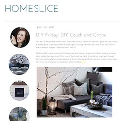 DIY Friday: DIY Couch and Chaise
