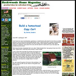 Build a homestead Copy Cart by Charles Sanders
