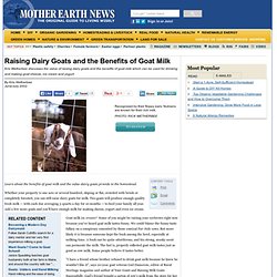 Want Milk? Get Goats - Sustainable Farming