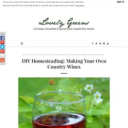 DIY Homesteading: Making Your Own Country Wines