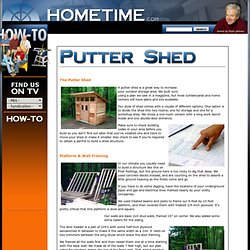 How-To Putter Shed - Start