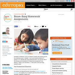 Boom-Bang Homework Assignments