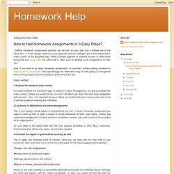 Homework Help: How to Nail Homework Assignments in 3 Easy Steps?