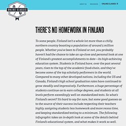 There’s No Homework in Finland