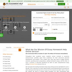 Essay Homework Help Online at Pocket-friendly Price