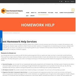 Homework Help Online