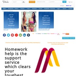 Homework help is the support service which clears your toughest homework