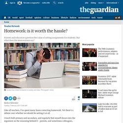 Homework: is it worth the hassle?