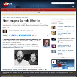 Hommage à Dennis Ritchie - ZDNet