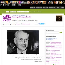 Hommage à Georges Bataille