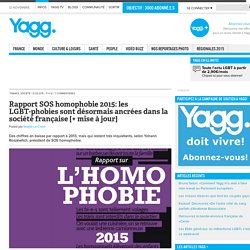 Rapport SOS homophobie 2015: les LGBT-phobies sont désormais ancrées dans la société française [+ mise à jour]