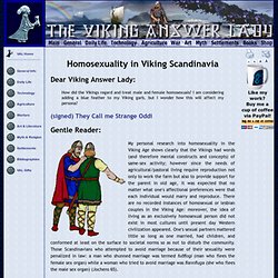 Homosexuality in Viking Scandinavia