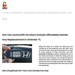 Honda Key Maker Orlando