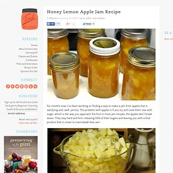 Honey Lemon Apple Jam Recipe