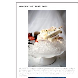 Honey Yogurt Berry Pops