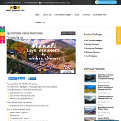 Manali Kullu Honeymoon Packages