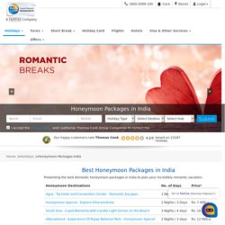 Book Honeymoon Packages in India